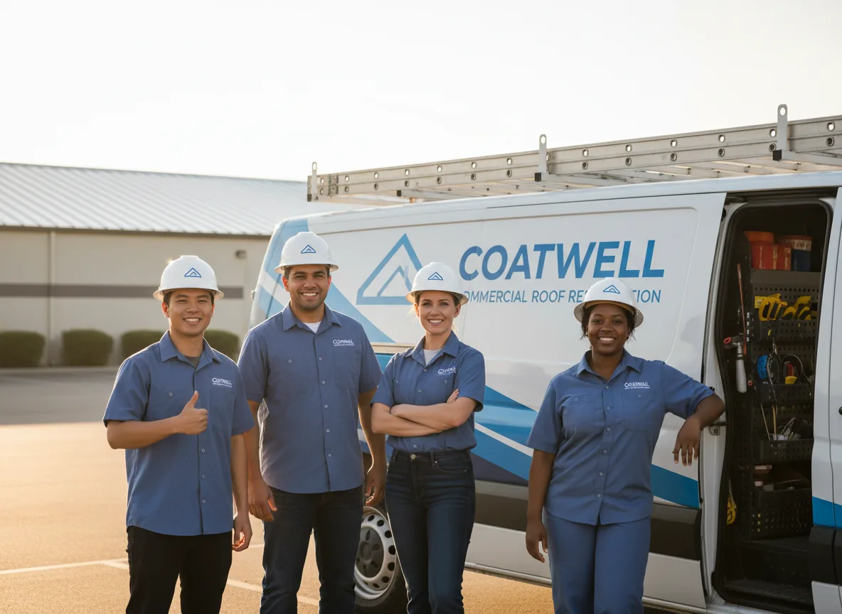 Commercial roof coating company in Stratford, WI